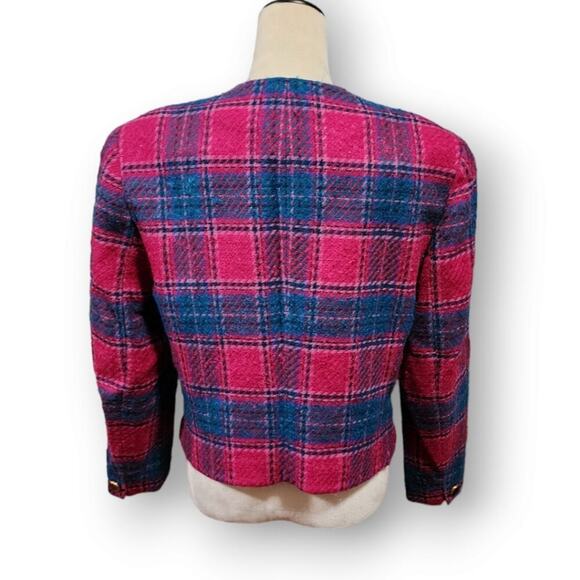 Vintage Pendleton Wool Fancy Plaid Blazer - Picture 3 of 4